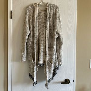 Free People Hooded Knit Sweater / Cardigan